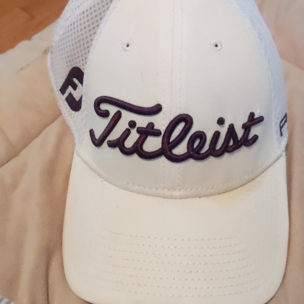 White Titleist cap